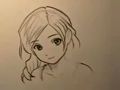 How to draw Manga girl hair