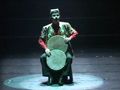 Playing the tambourine